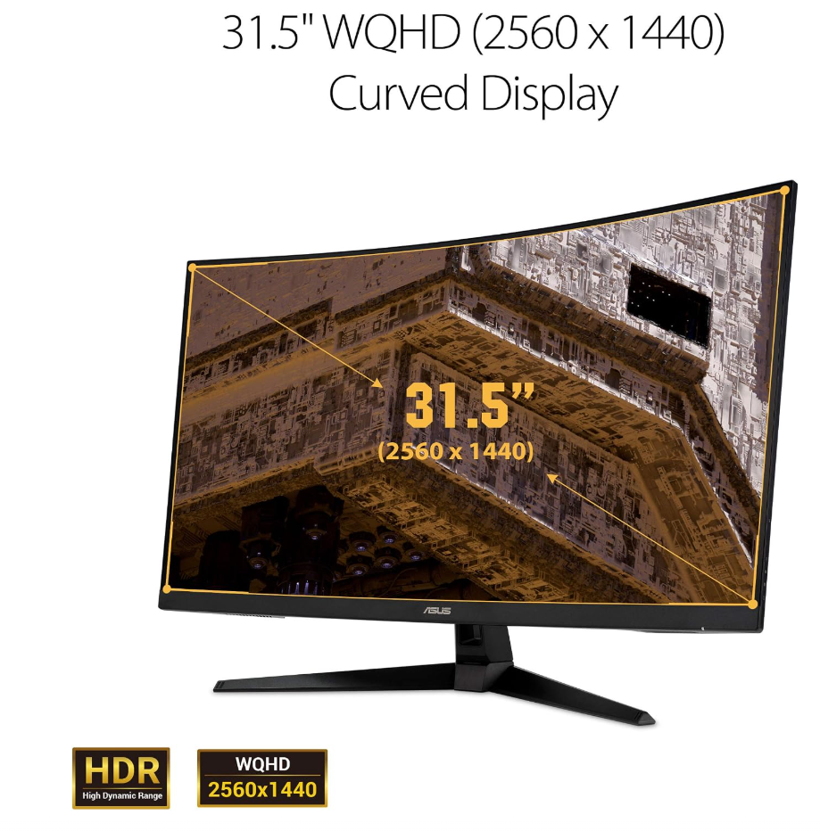 Monitor Curbat Gaming ASUS TUF 32" QHD 165Hz - Image 2