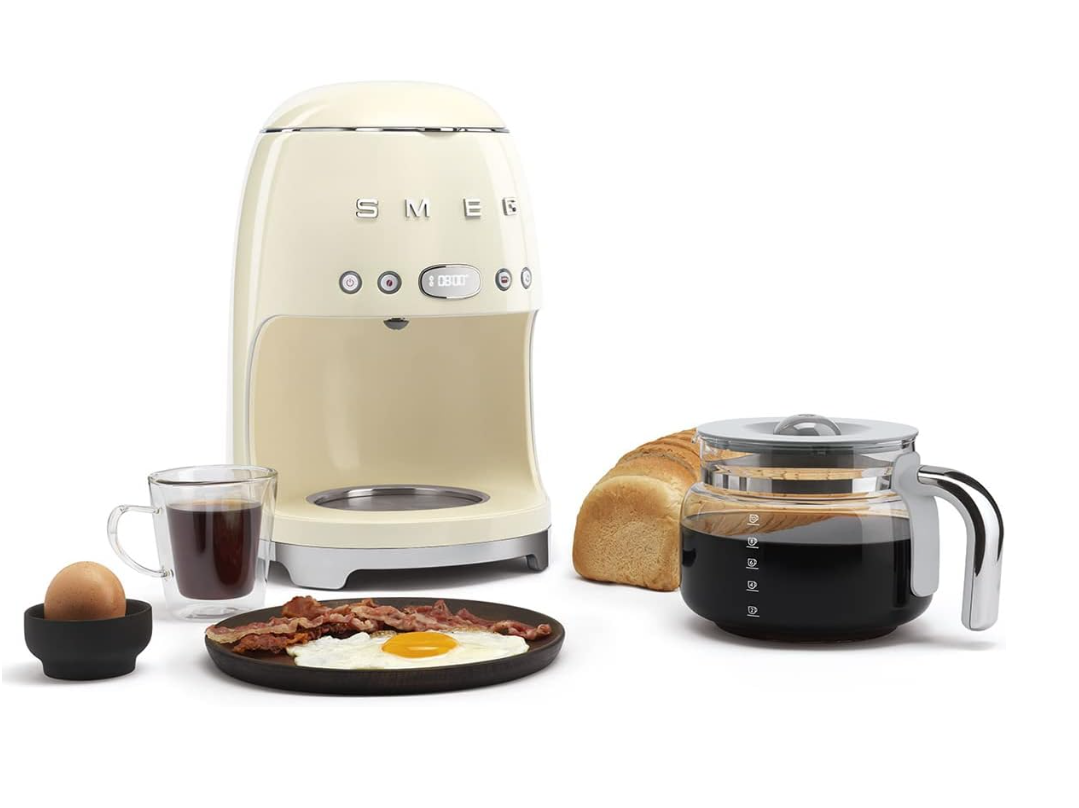 Cafetieră cu filtru Smeg DCF-01CREU Cremă - Image 2